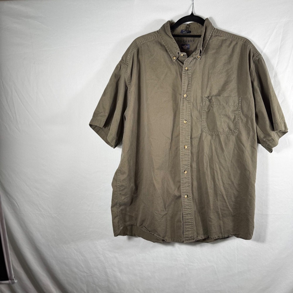 Docker's Men's Short Sleeve Button Up/Down Shirt Sz XL